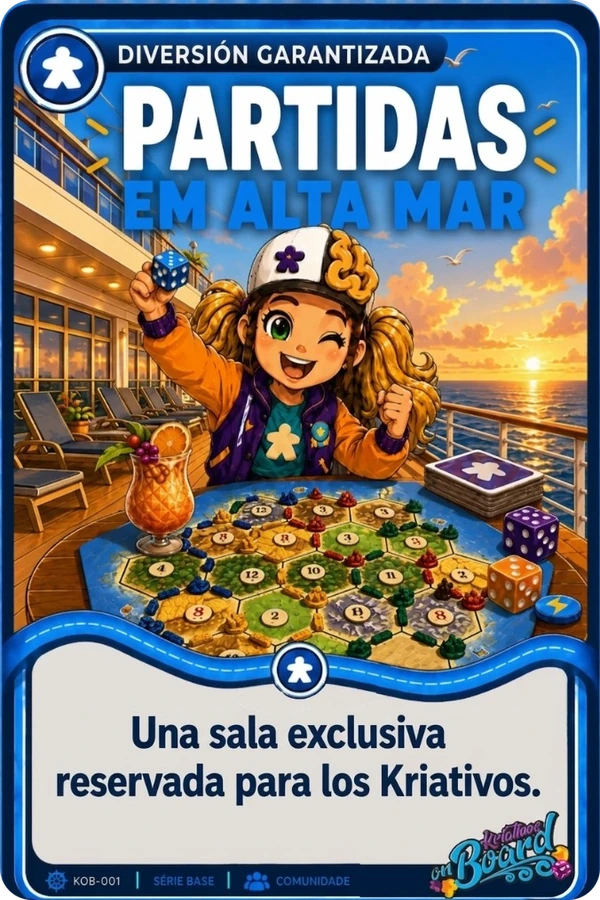 Carta Diversión Garantizada - Juegos de mesa en alta mar con sala exclusiva 24h
