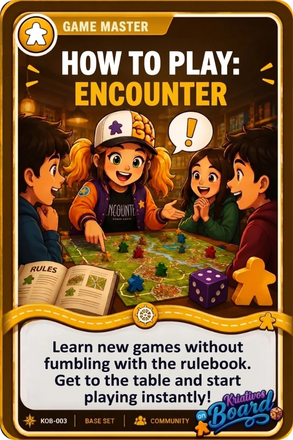 Game Teachers Card - Expert hosts teaching game rules and setting up matches